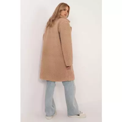 Płaszcz Damski Model DHJ-PL-19991.76 Dark Beige - Italy Moda