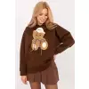 Bluza Damska Model DHJ-BL-A8695.65P Brown - Italy Moda