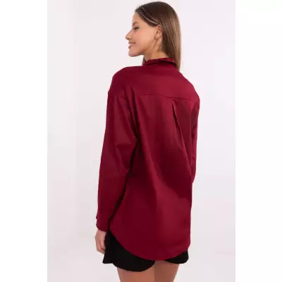 Koszula Damska Model DHJ-KS-9213.86 Bordo - Italy Moda