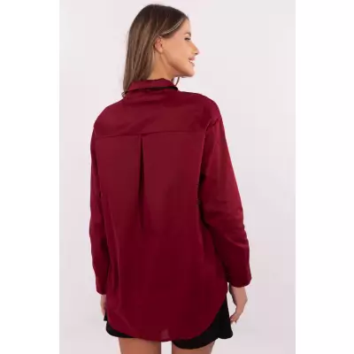 Koszula Damska Model DHJ-KS-9236.92P Bordo - Italy Moda