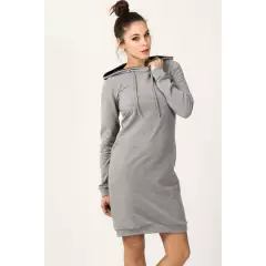 Sukienka Model Beata 2 Light Grey - Tessita