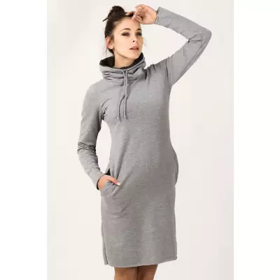 Sukienka Model Kaja 10 Light Grey/Dark Grey - Tessita