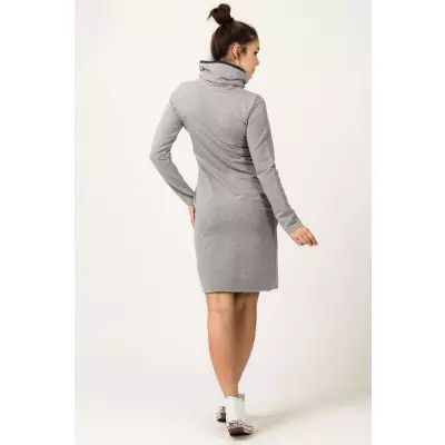 Sukienka Model Kaja 10 Light Grey/Dark Grey - Tessita