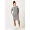 Sukienka Model Kaja 7 Light Grey/White - Tessita