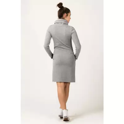 Sukienka Model Kaja 7 Light Grey/White - Tessita