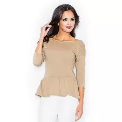 Bluzka Model 233 Beige - Figl