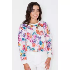 Bluza Damska Model K282 Wzór Flowers - Katrus