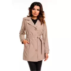 Trencz damski Cabba 04 Beige - Cabba