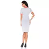 Sukienka Model L5 Light Grey/Coral - RaWear