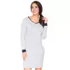 Sukienka Model E4 Light Grey/Navy - RaWear