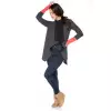 Bluza Damska Model D1 Dark Grey/Coral - RaWear