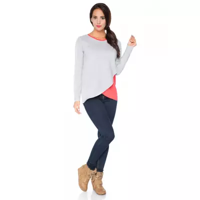 Bluzka Model H6 Light Grey/Coral - RaWear