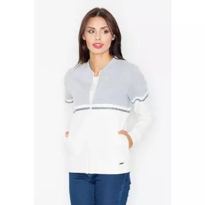 Bluza Damska Model M512 Ecru/Grey - Figl