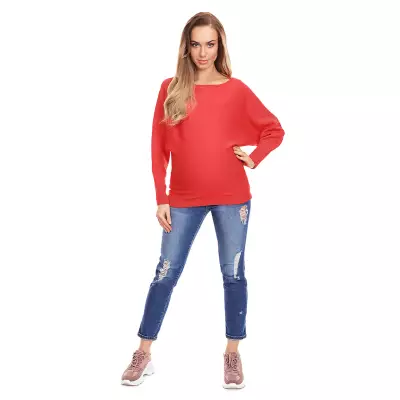 Sweter model 70003C Neon Coral - PeeKaBoo