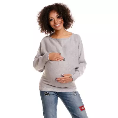 Sweter model 70003C Light Gray - PeeKaBoo