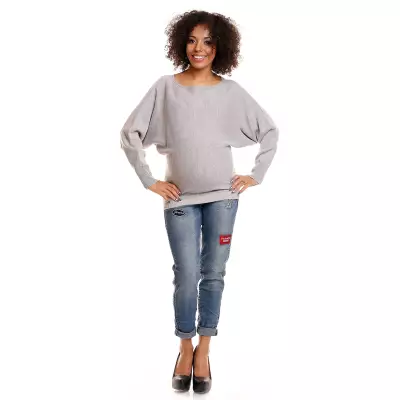 Sweter model 70003C Light Gray - PeeKaBoo