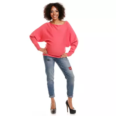 Sweter model 70003C Coral - PeeKaBoo