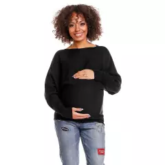 Sweter model 70003C Black - PeeKaBoo