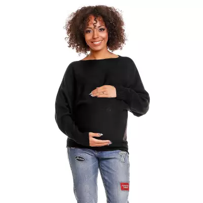 Sweter model 70003C Black - PeeKaBoo