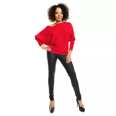 Sweter model 70003 Neon Coral - PeeKaBoo