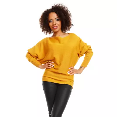 Sweter model 70003 Mustard - PeeKaBoo