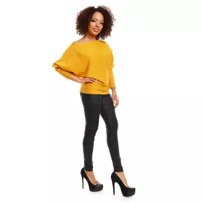 Sweter model 70003 Mustard - PeeKaBoo