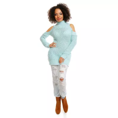 Sweter model 30040 Ice Mint - PeeKaBoo