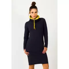 Sukienka model Kaja Navy/Yellow - Tessita