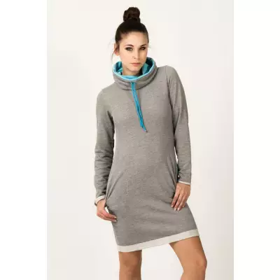 Sukienka model Kaja Light Gray/Blue - Tessita