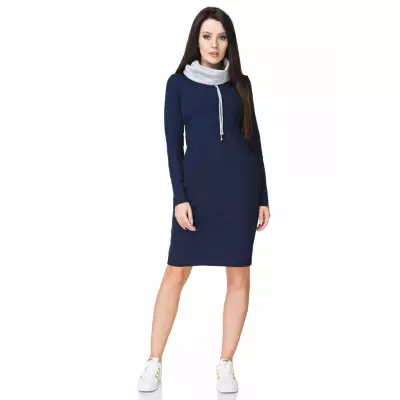 Sukienka model Kaja2 Navy/Light Gray - Tessita