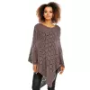 Sweter Poncho model 30012C Mocca - PeeKaBoo