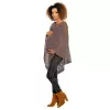 Sweter Poncho model 30012C Mocca - PeeKaBoo