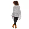 Sweter Poncho model 30012 Light Gray - PeeKaBoo