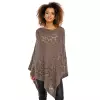 Sweter Poncho model 30012 Mocca - PeeKaBoo